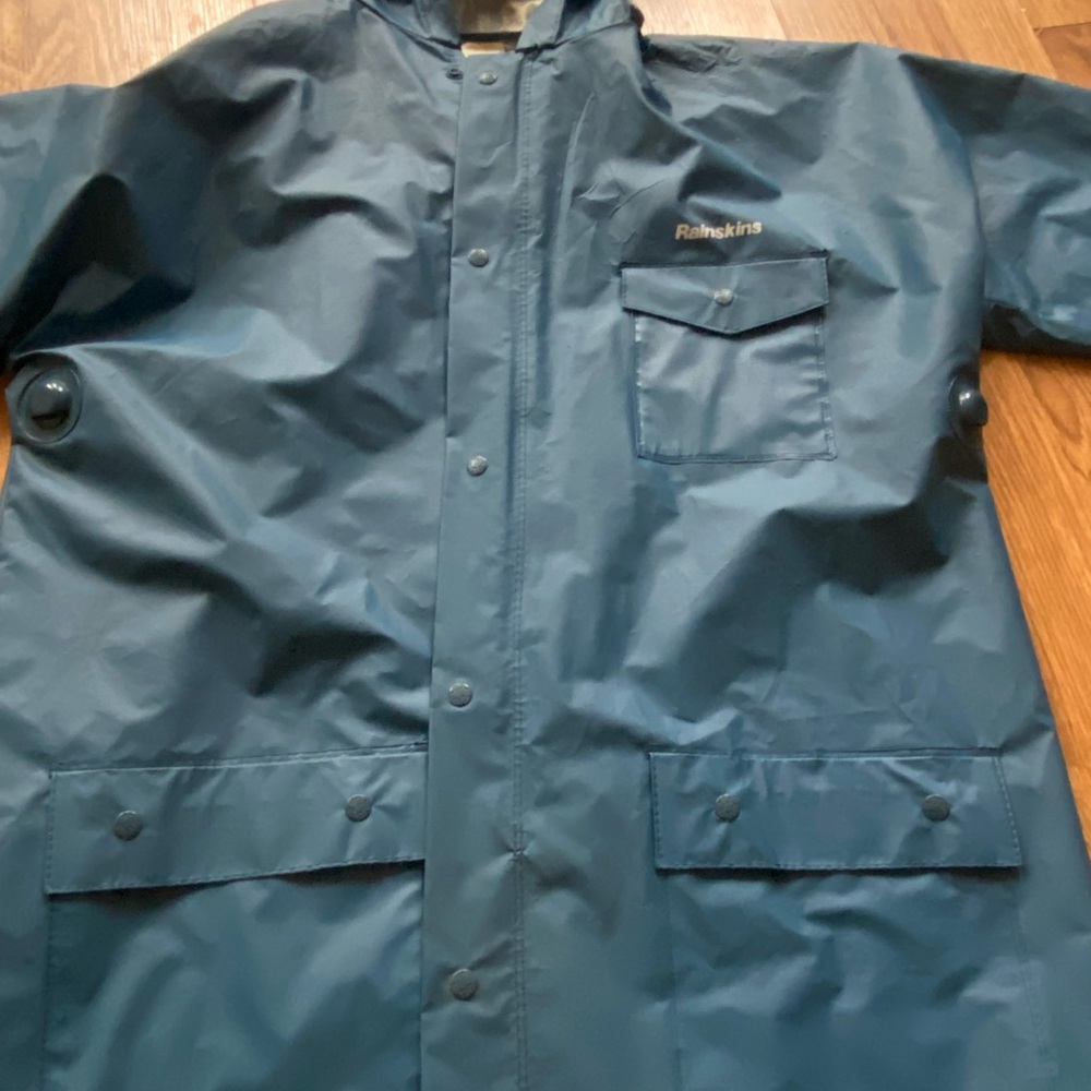 Men's Blue Raincoat